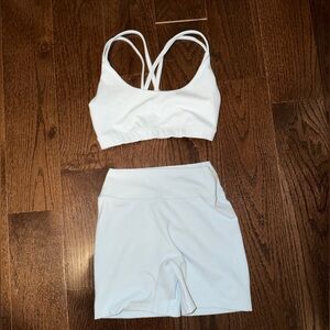 CSB sports bra and shorts set